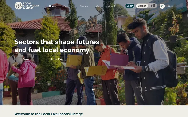 Local Livelihoods Library website home page
